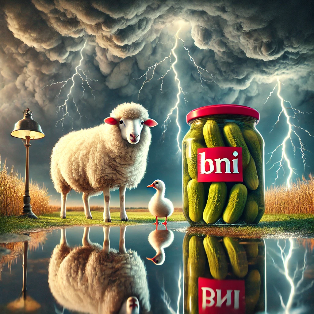 Sheep Gherkins Lightning Puddles Duck